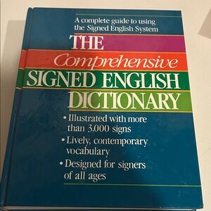 The Comprehensive Signed English Dictionary - Blue Cover
